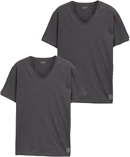 TOM TAILOR Men's Basic V-Neck T-Shirt Pack of 2