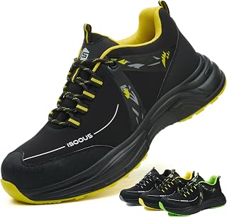 ISOOUS Arbeitsschuhe Herren Leichte Sicherheitsschuhe Damen mit Stahlkappe