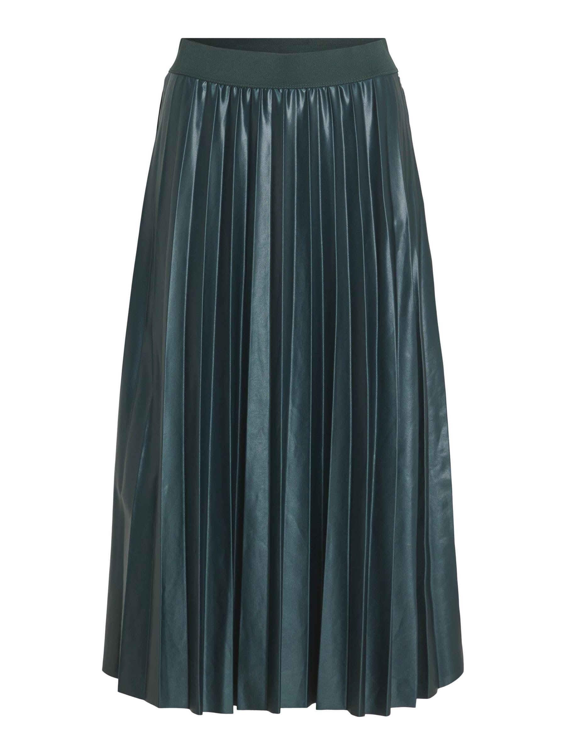 VILA Vinitban Pleated Midi Skirt