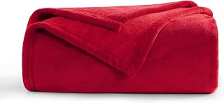 Aisbo Cuddly Fluffy Blanket Red - Fleece Blanket 130 x 150 cm Sofa Blanket Couch Blanket Soft Cuddly Blanket for Living Room Sofa Couch Blanket Warm Small Blanket