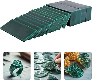 Yoption Carving Wax Block, Casting Wax Slice for Making DIY Jewelry and Craft Making, 1LB, Dark Green
