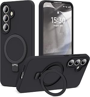 SKYLMW Case for Samsung Galaxy S24 Plus with Stand,6.7" Black