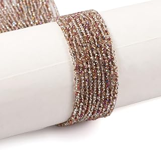 10 Strands 2-2.3mm Briolette Crystal Glass Beads for Jewelry Making
