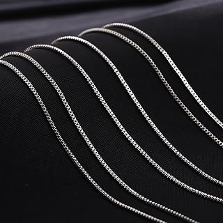 SIMPLE LADIES NECKLACE STERLING SILVER - Hypoallergenic and Tarnish Resistant, Available in 16-26 inch variations, Elegant Gift Box Included
