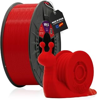 WINKLE Diablo Red HD PLA Filament | 3D Printer Filament | PLA Filament 1.75mm 300g | Red PLA | Compatible with All 3D Printers | Dimensional Accuracy | 300 g Spool | Compatible con Todas las Impresoras 3D, Precisión Dimensional +/- 0.03mm, Fabricado en España