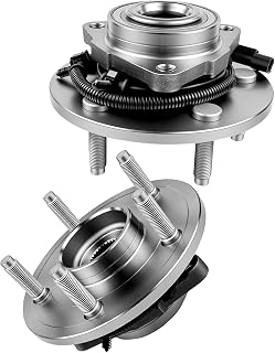 2Pcs 515151 4WD/RWD Front Wheel Bearing Hub Assembly for Ram 1500 3.0T 2014-2018, 3.6L 13-18, 3.7L 2012, 4.7L 12-13, 5.7L 2012-2018, for Ram 1500 Classic 3.6L/5.7L 2019-2022, 3.0T 2019, 5 Lugs w/ABS