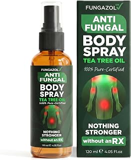 Antifungal Body Spray with Tea Tree Oil for Jock Itch & Athlete's Foot
