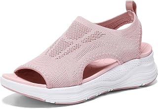 Walking Sandals for Women with Arch Support Comfortable Plantar Fasciitis Non-Slip Casual Open Toe Sports Sandals Athletic Summer Beach