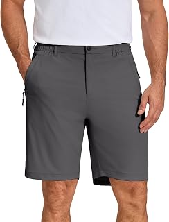 COOFANDY Men's Stretch Golf Shorts 7" Lightweight Casual Hiking Shorts Summer Athletic Work Dress Hybrid Shorts