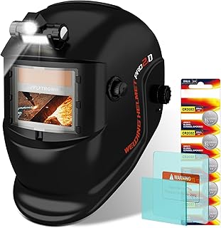 TRQWH Auto Darkening Welding Helmet with Light ANSI Z87.1 Certified