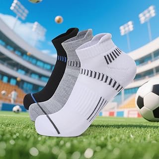 Chaussettes basses pour homme - Design bloc de couleurs - Évacuation de l'humidité - Chaussettes courtes athlétiques pour le sport décontracté - Disponibles en 2 ou 3 paires
