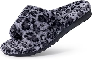 Litfun Orthopedic Slippers for Women with Arch Support Adjustable Open Toe Home Shoes for Plantar Fasciitis