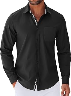 Coofandy Men's Ztj009472 Button Down Shirt (Pack of 1)