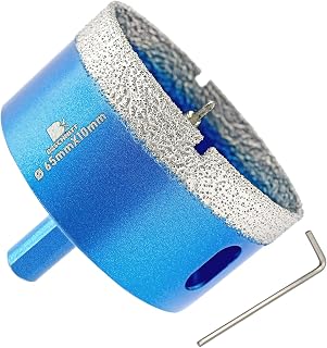 Scie Cloche Diamantée 65mm avec Foret Guidage de Centrage