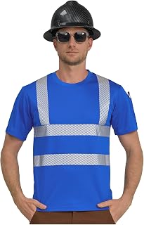AYKRM Safety High Visibility Long Sleeve Construction Work Shirts Class 3 Workwear | Hi Vis Shirt