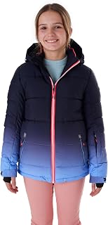killtec Ksw 330 Grls Ski Qltd Jckt Ski Jacket/Padded Ski Jacket with Hood and Snow Protection Girls