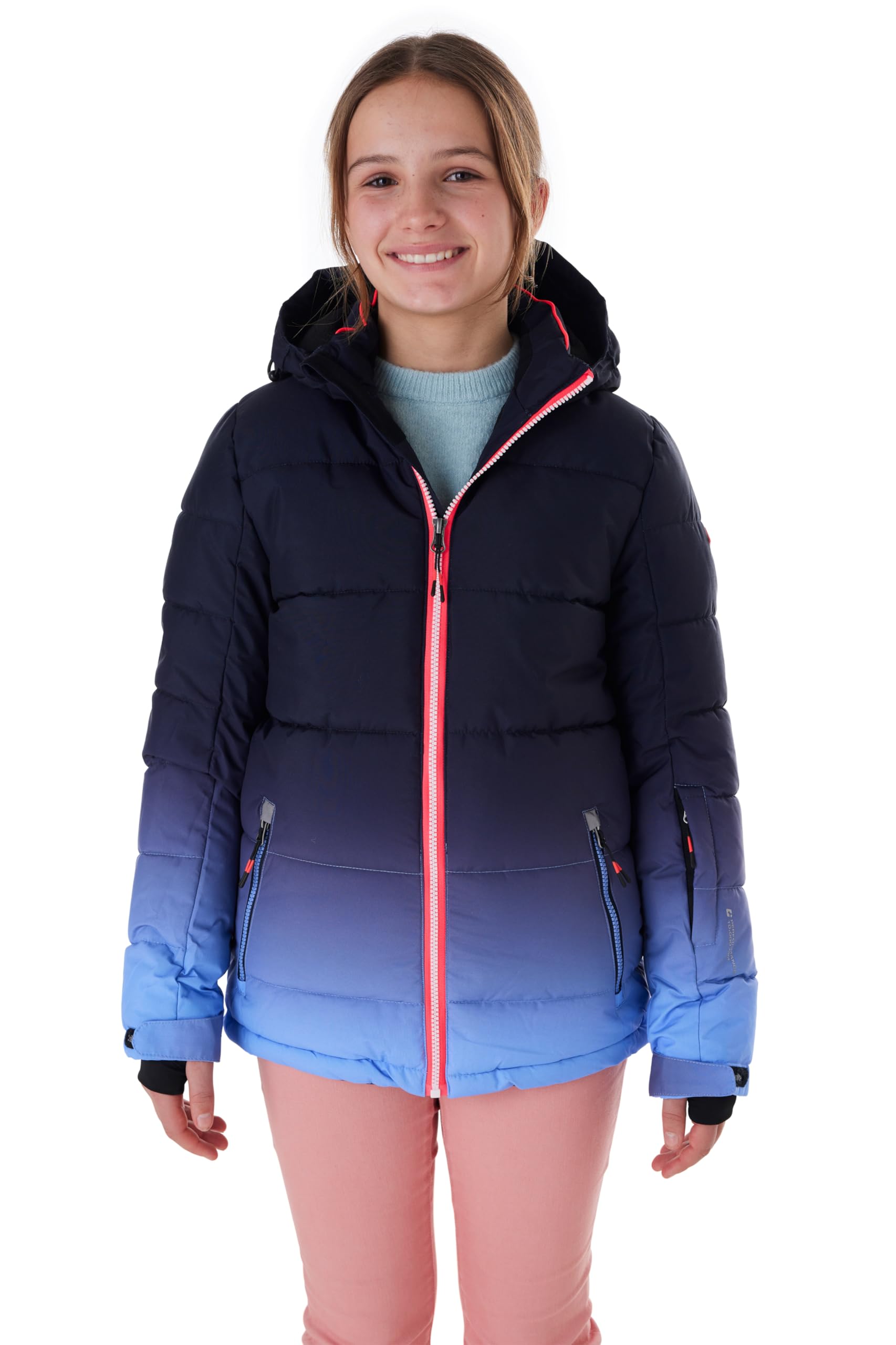killtec Ksw 330 Grls Ski Qltd Jckt Ski Jacket/Padded Ski Jacket with Hood and Sn