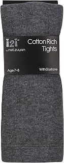 I2I Girls 3 Pairs Multibuy Cotton Rich Plain Tights