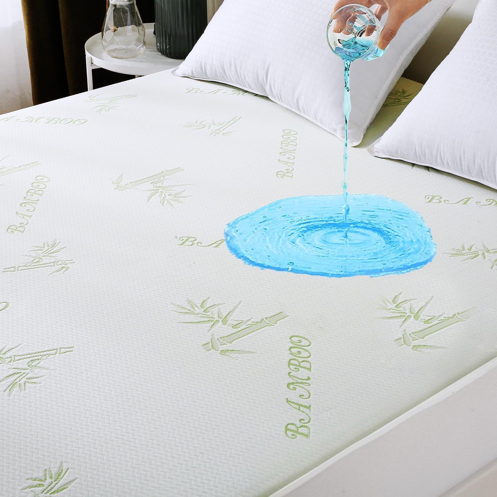 King Mattress Protector, 100% Waterproof Mattress Cover King Size Bed | Breathab
