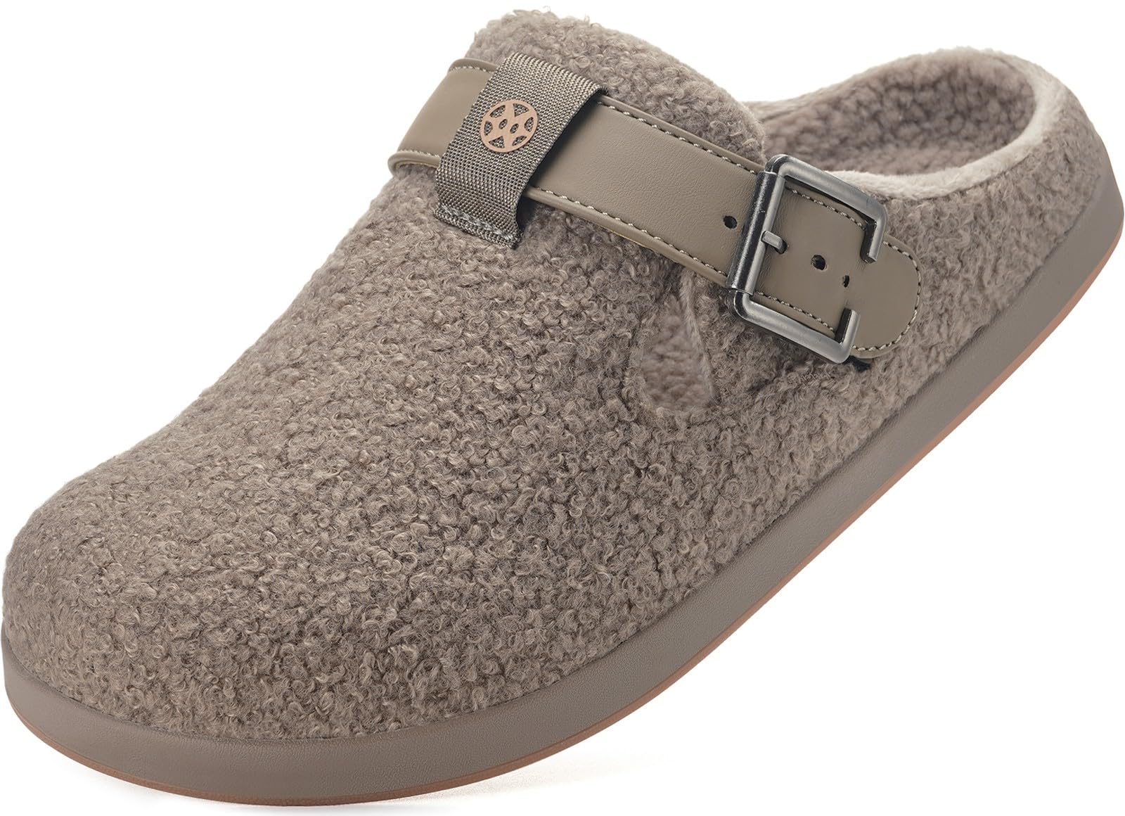Sisttke Women's Men's Winter Slippers Fur Clogs and Warm Mules