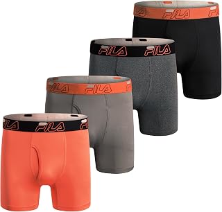 Fila Men's Boxer Shorts Jersey Pack of 4