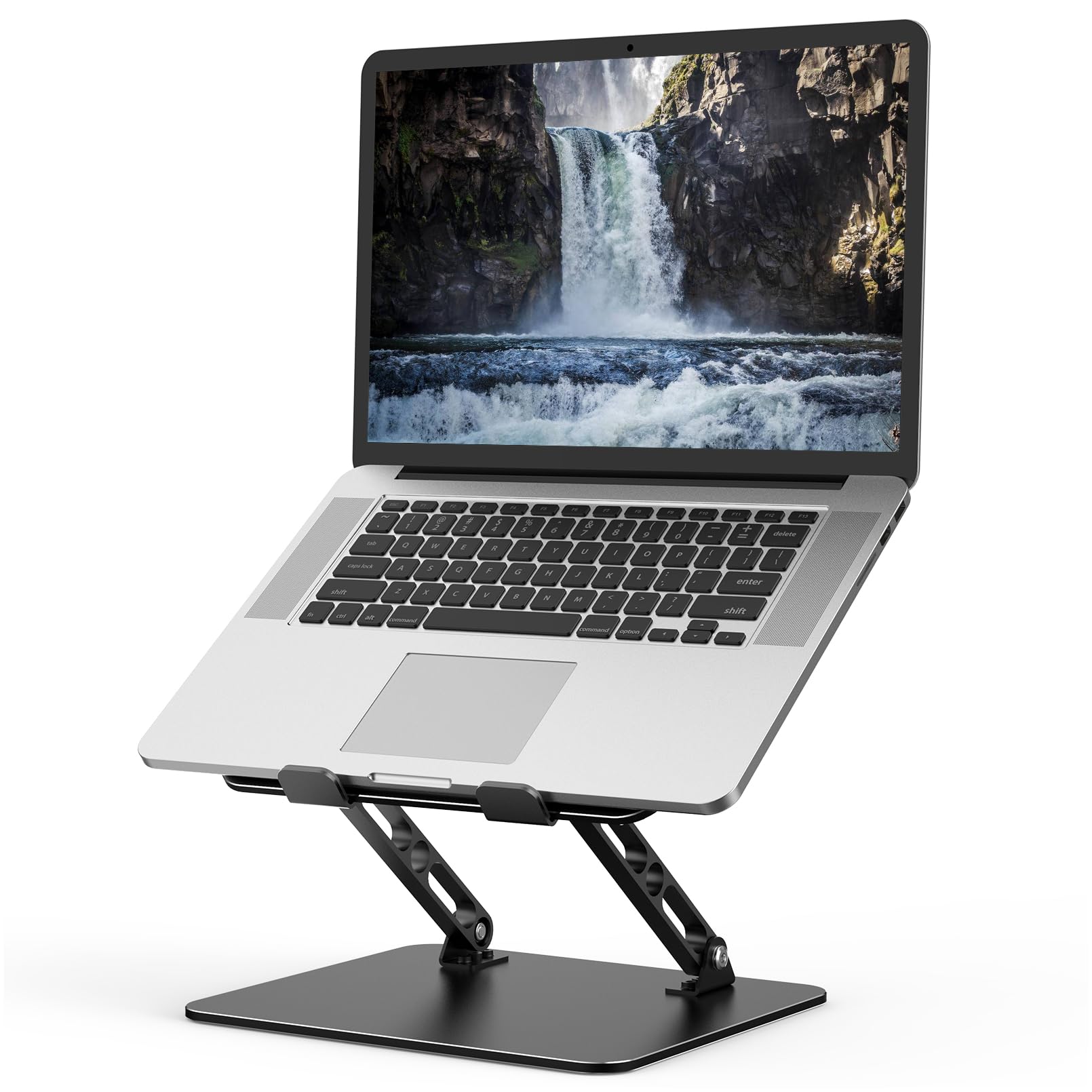Gogoonike Adjustable Laptop Stand for Desk, Metal Laptop Riser Holder | Portable