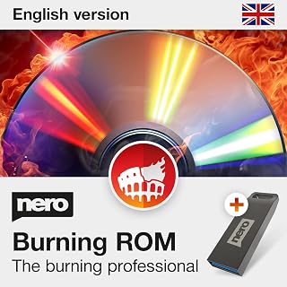 Nero Burning ROM 2026 on USB Stick | Portable Burning Software | Burn, Copy, Rip & Backup on CD, DVD & Blu-ray | Lifetime Licence | 1 PC | Windows 11/10 | Made in Germany