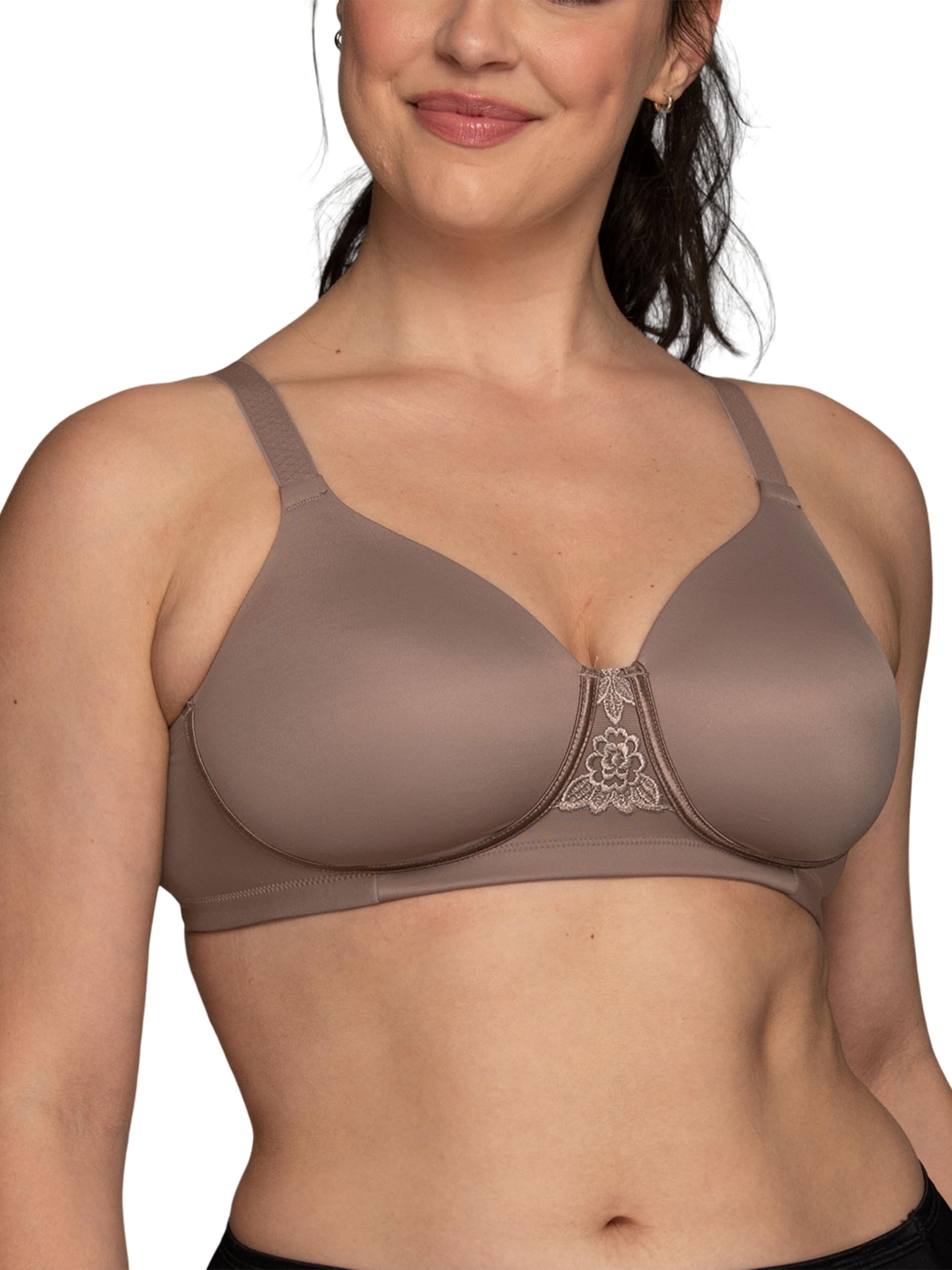 Vanity Fair Women's Full Figure Beauty Back Smoothing Bra, 4 Way Stretch Fabric,