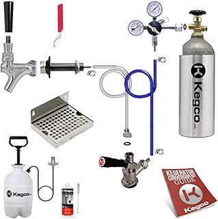 Kegco Ultimate 1-Tap Door Mount Kegerator Conversion Kit with 5 lb. CO2 Tank