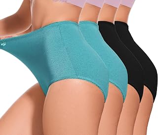 4Pack High Waisted Tummy Control Underwear Women's Girdle Panties Full Coverage Ladies Panties for Women