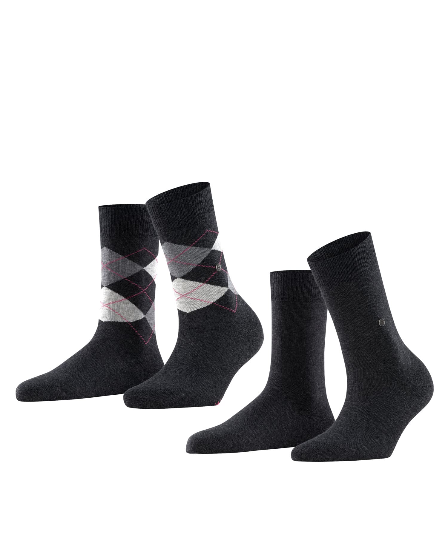Burlington Women's Everyday Mix 2-Pack Socks Breathable Cotton Reinforced Women'