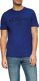 s.Oliver 2156922 Men's T-Shirt with Printed Logo (Pack of 1)