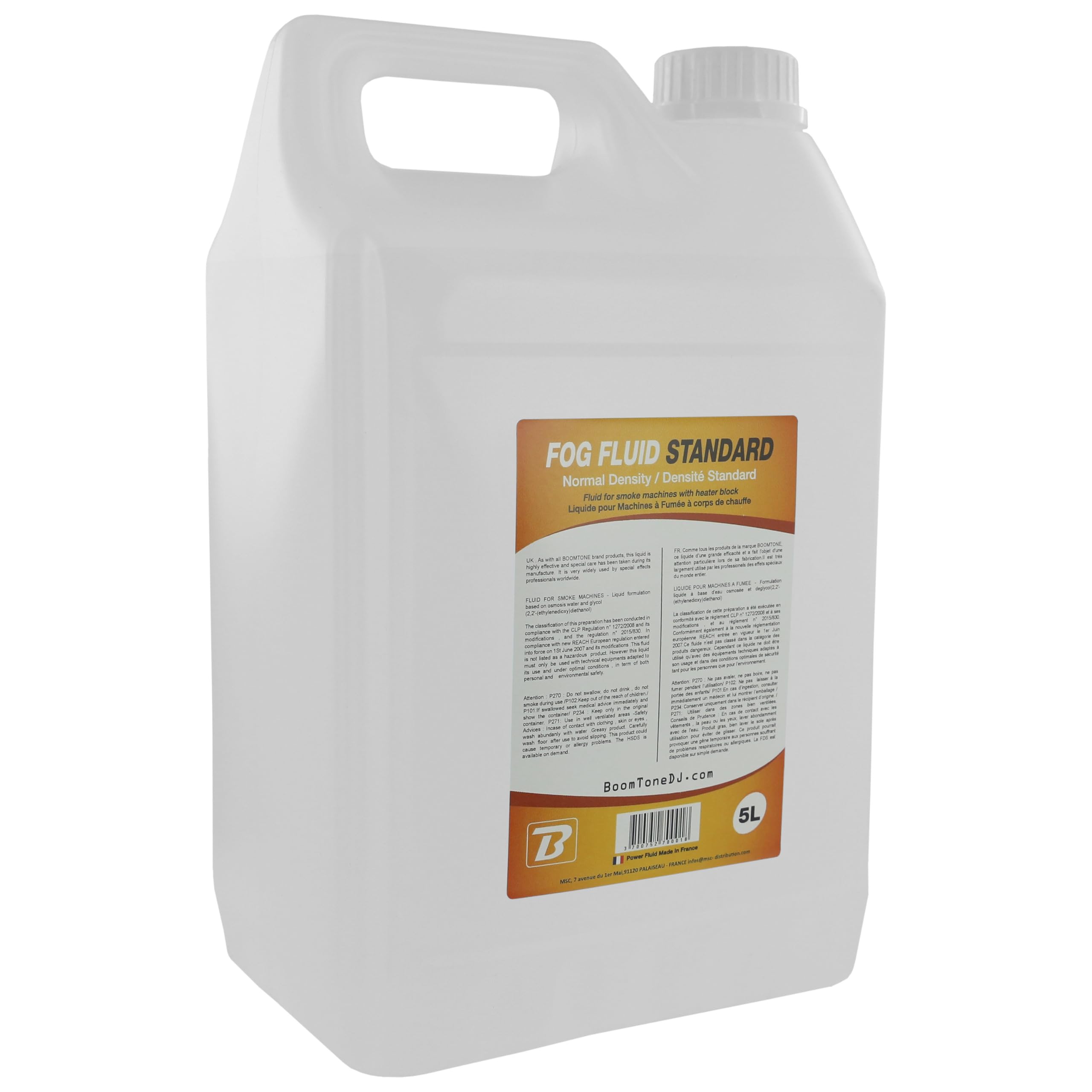 BoomToneDJ Fog Fluid Standard 5L for Smoke Machine