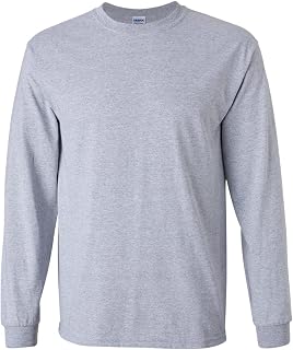Gildan Men's Ultra Cotton Adult Long Sleeve T-Shirt, 2-Pack