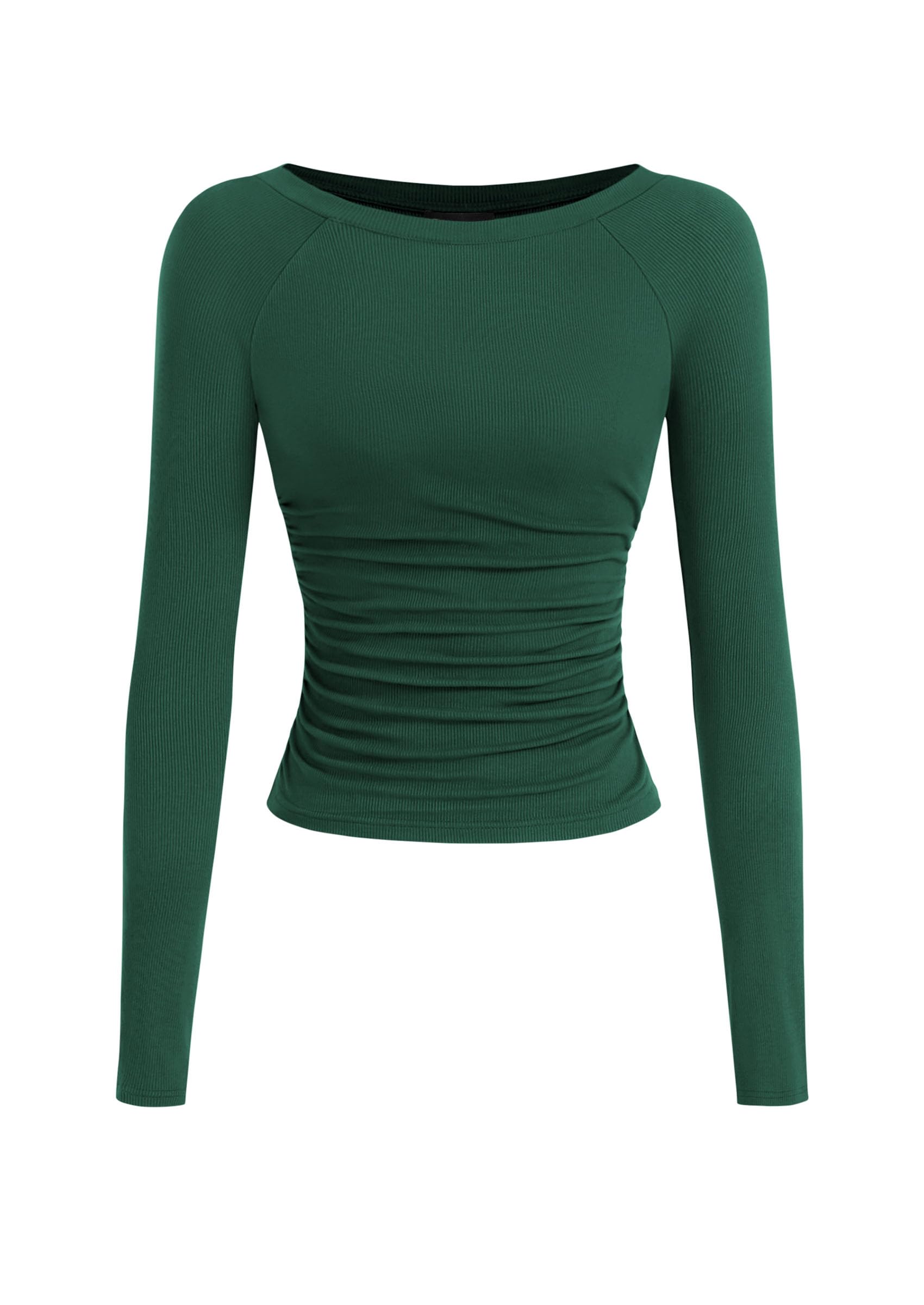 PRETTYGARDEN Camicie a maniche lunghe da donna 2025 autunno increspato lati scol