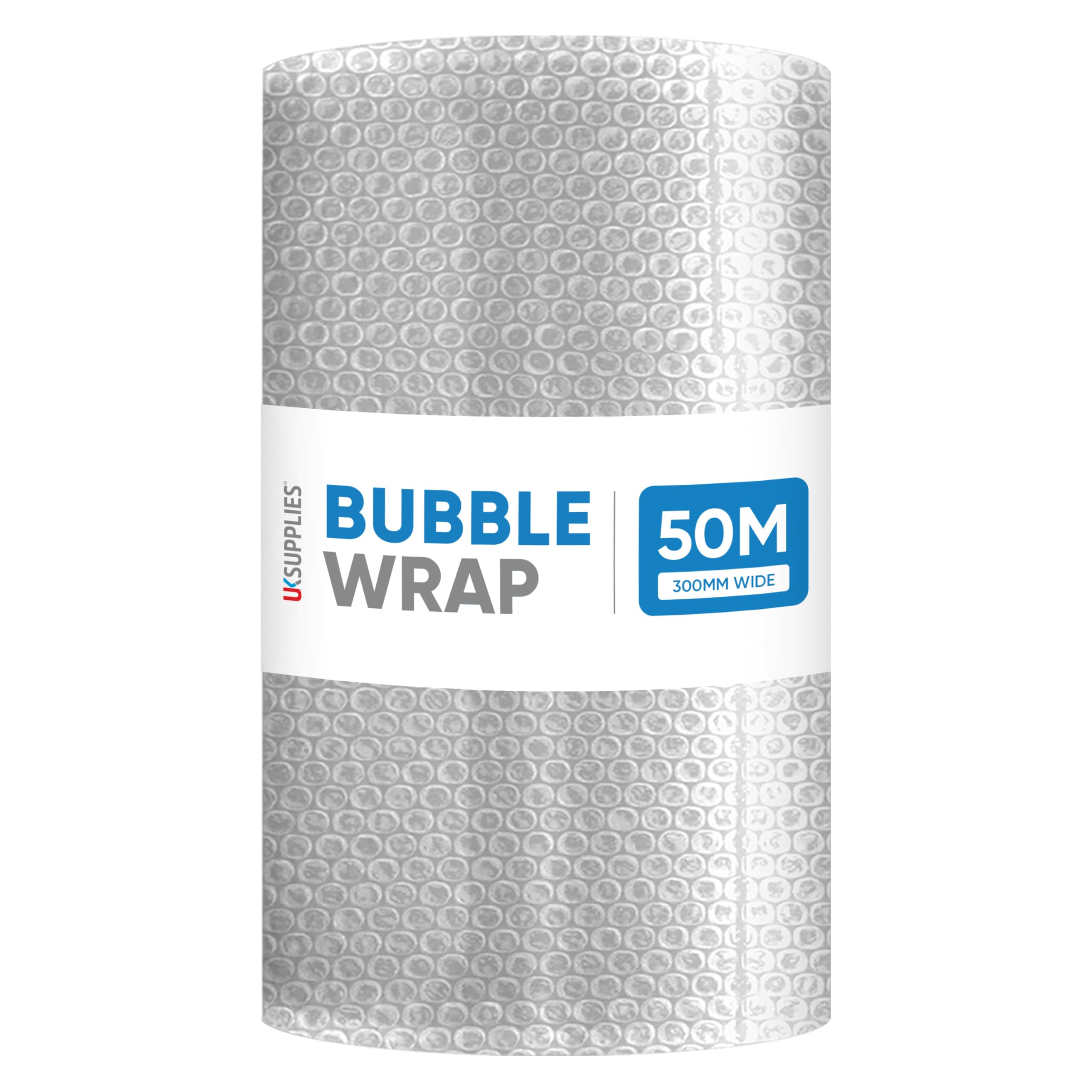 UK Supplies Ltd Clear Bubble Wrap Roll - Pick Any Size/Colour | 300MM To 1000MM 