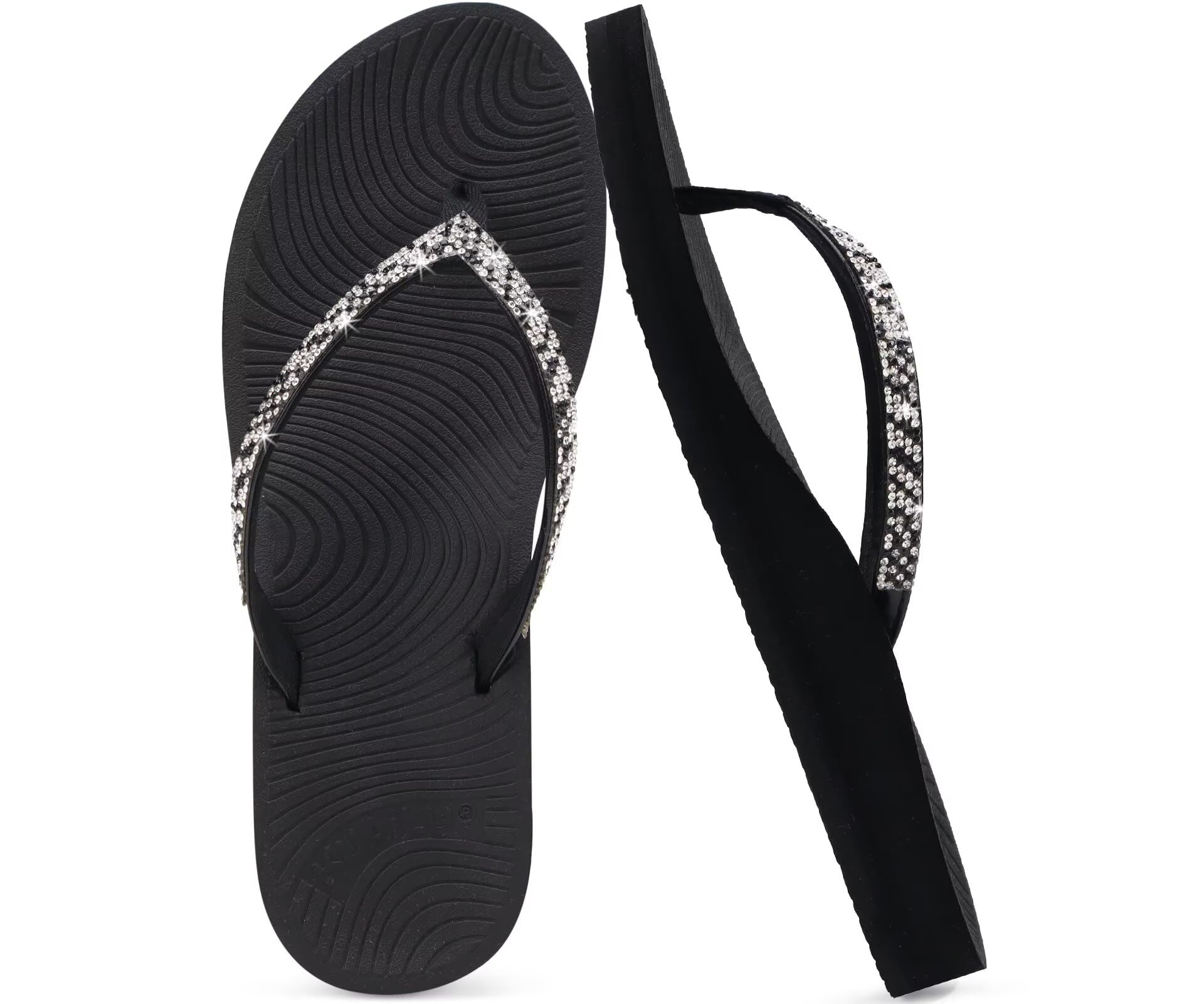 KuaiLu Flip Flops Women Strass Comfort Fashion Summer Beach Sandals