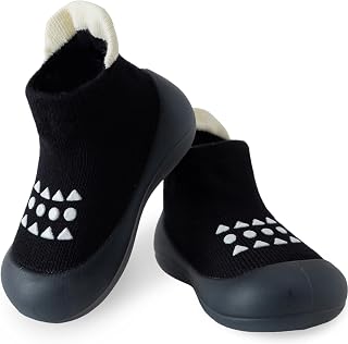 Hstyle Baby Sock Shoes Toddler Walking Shoes Infant Non-Slip Slippers Soft Rubber Sole Sneakers for Baby Boys Girls