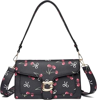 Travistar Crossbody Bags for Women Small Ladies Shoulder Bag Purse PU Leather Quilted Handbags with Gold Chain Strap Fashion Cute Cross Body Phone Bag Side Purses Black Evening Clutch