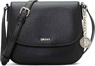 DKNY Bryant Saddle Women's Bag, Black/Gold, One Size, Black/Gold, One Size