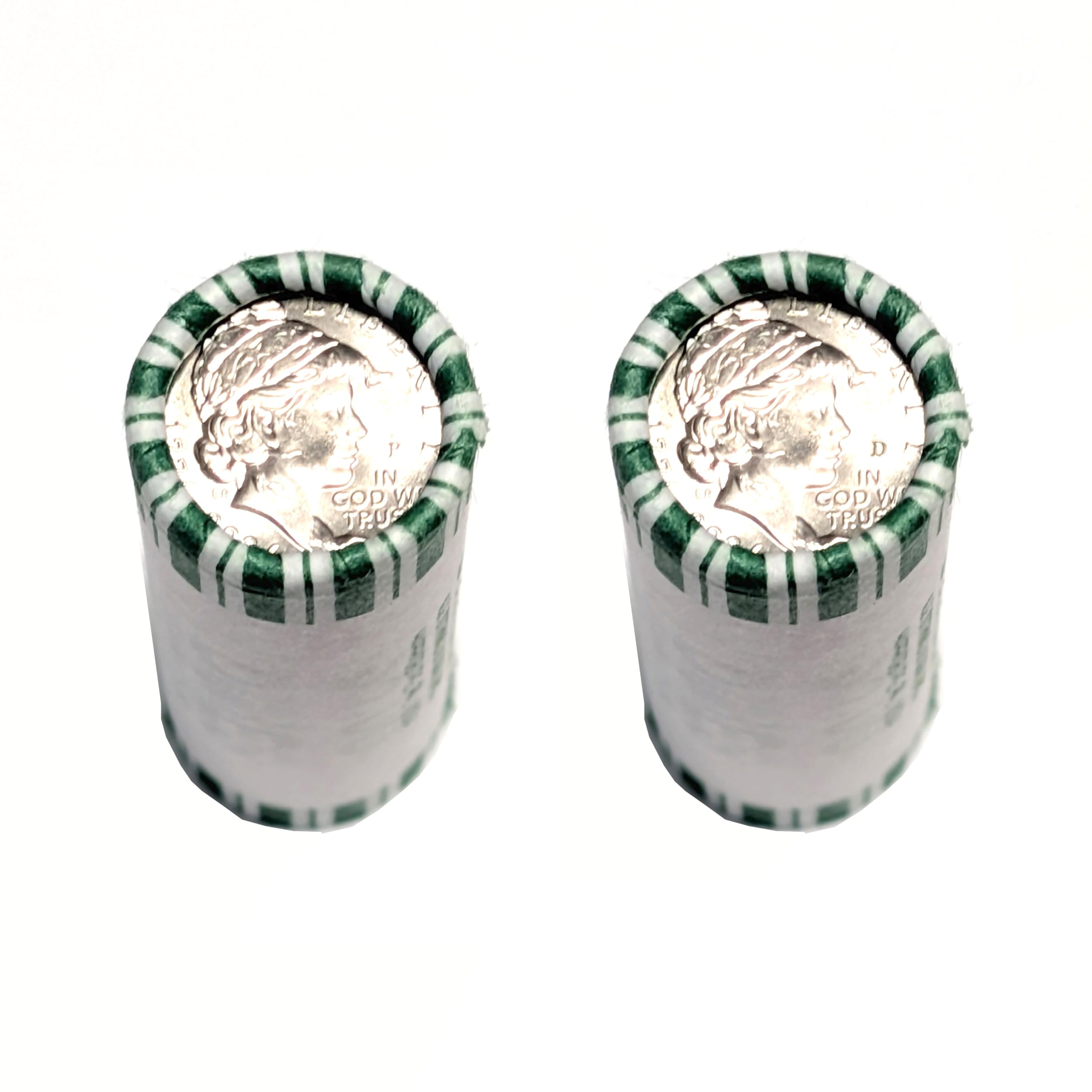 2026 P, D Two 50 Coin Roll Set of Dual Dated 1776-2026 Emerging Liberty Dime Sem