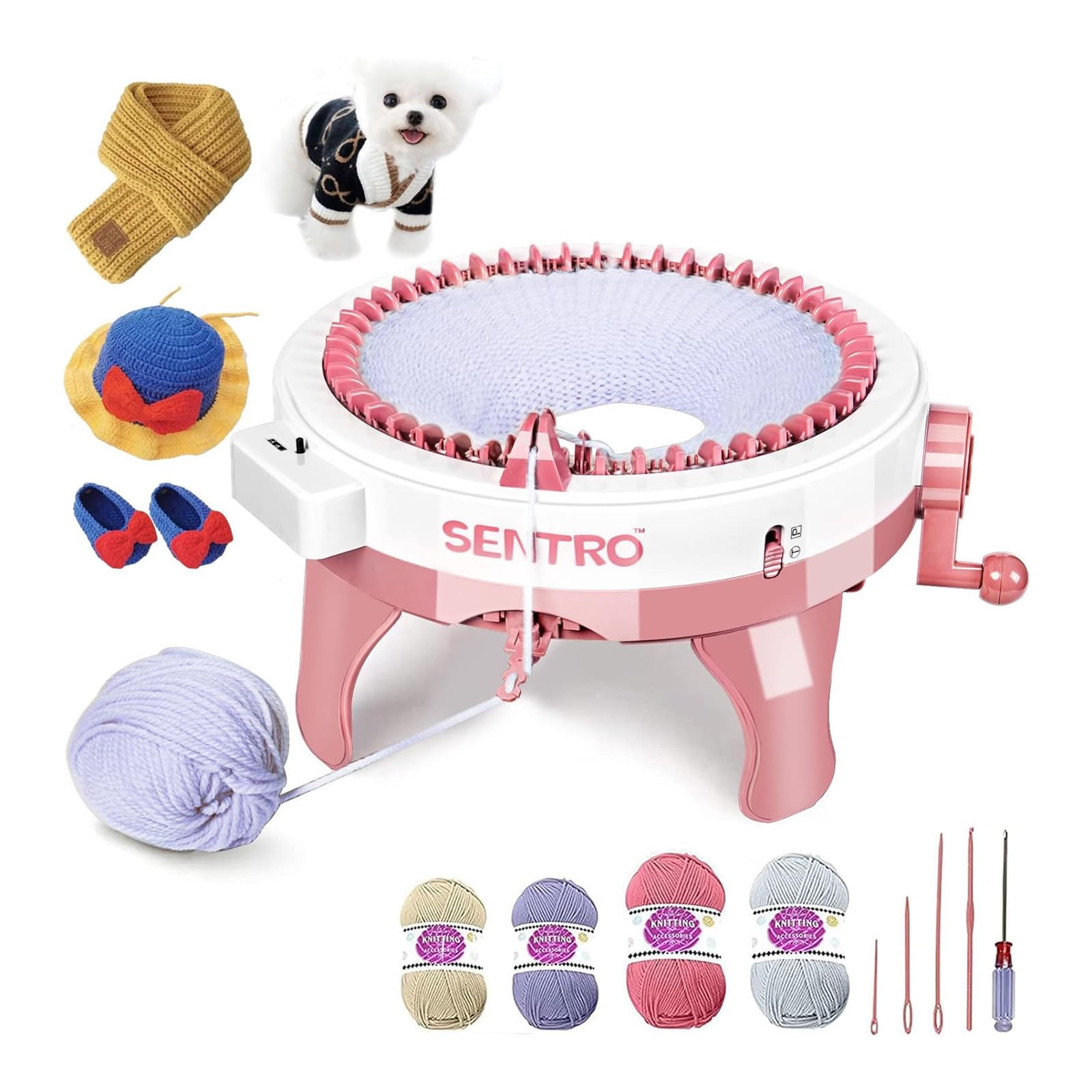 SENTRO 48 Needles knitting machine,Knitting Gife for Christmas, Birthdays | Larg