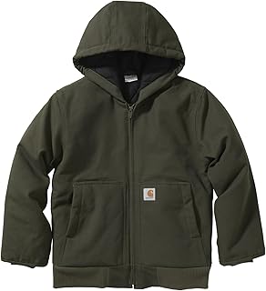 Carhartt Active Jac Jacke mit Reißverschluss und Kapuze, Isoliert Insulated Jacket with Zip and Hood Children and Youth