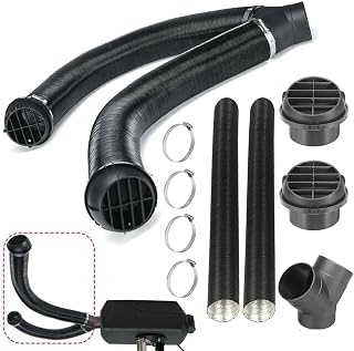 Diesel Heater Pipe Ducting Set - 75mm/3Inch Warm Heater Duct Pipe，9PCS/ Set