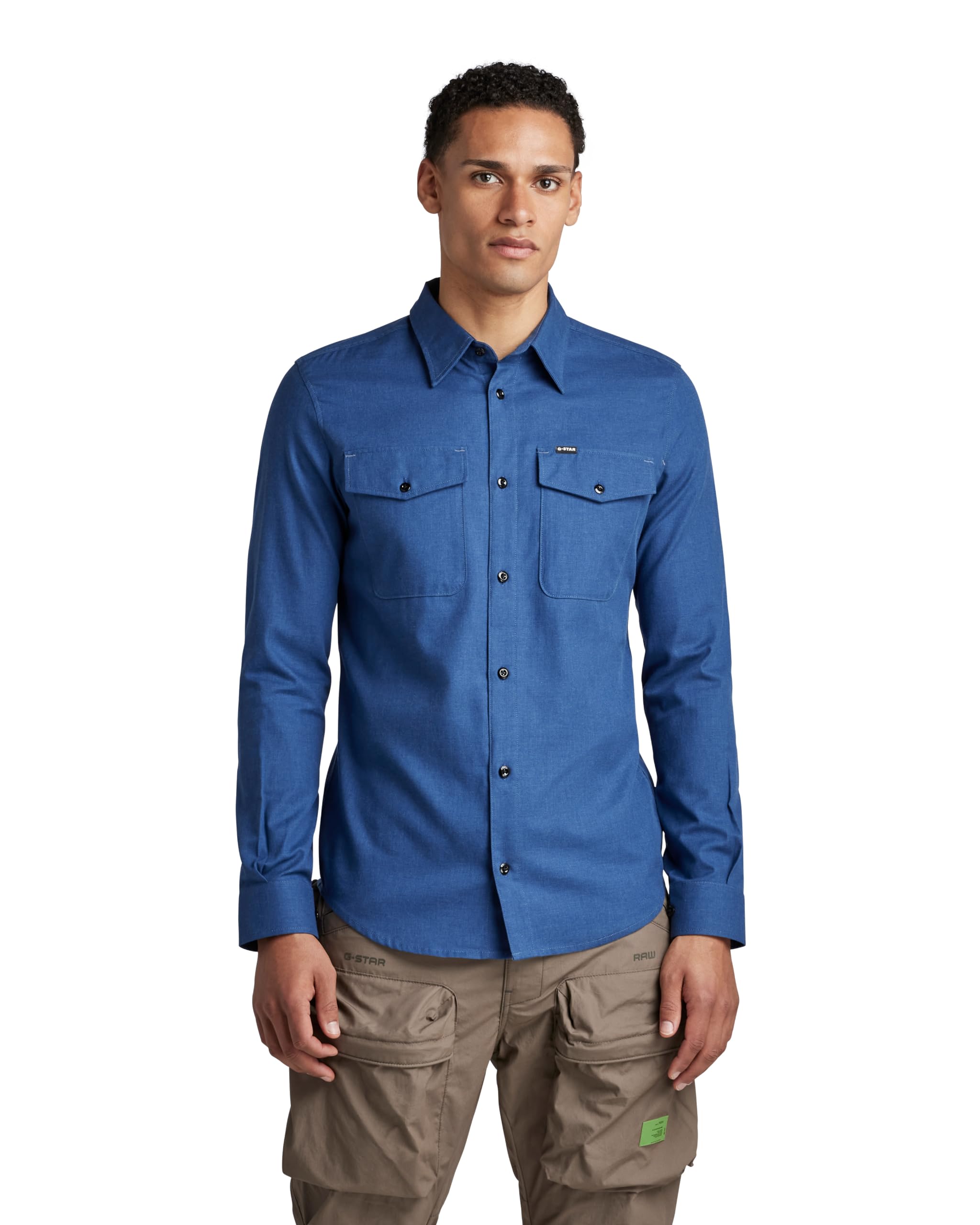 G-Star Men's Marine Slim Long Sleeve Shirt