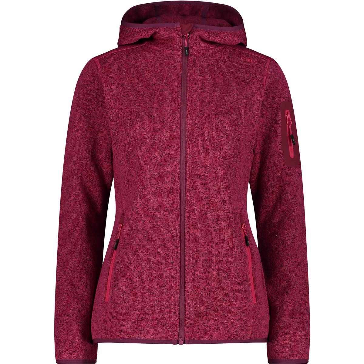 CMP Women's Women's Knit-tech Jacket With Fixed Hood Women's Knit-Tech Jacket wi