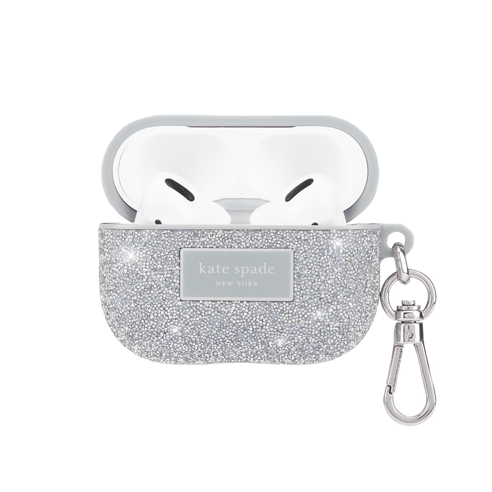 kate spade new york AirPods Pro Protective Case with Keychain Ring - Crystal Pav