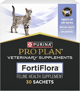 Pro Plan Veterinary Diets FortiFlora Daily Probiotic Powder Supplement for Cats with Digestive Support and Immune System