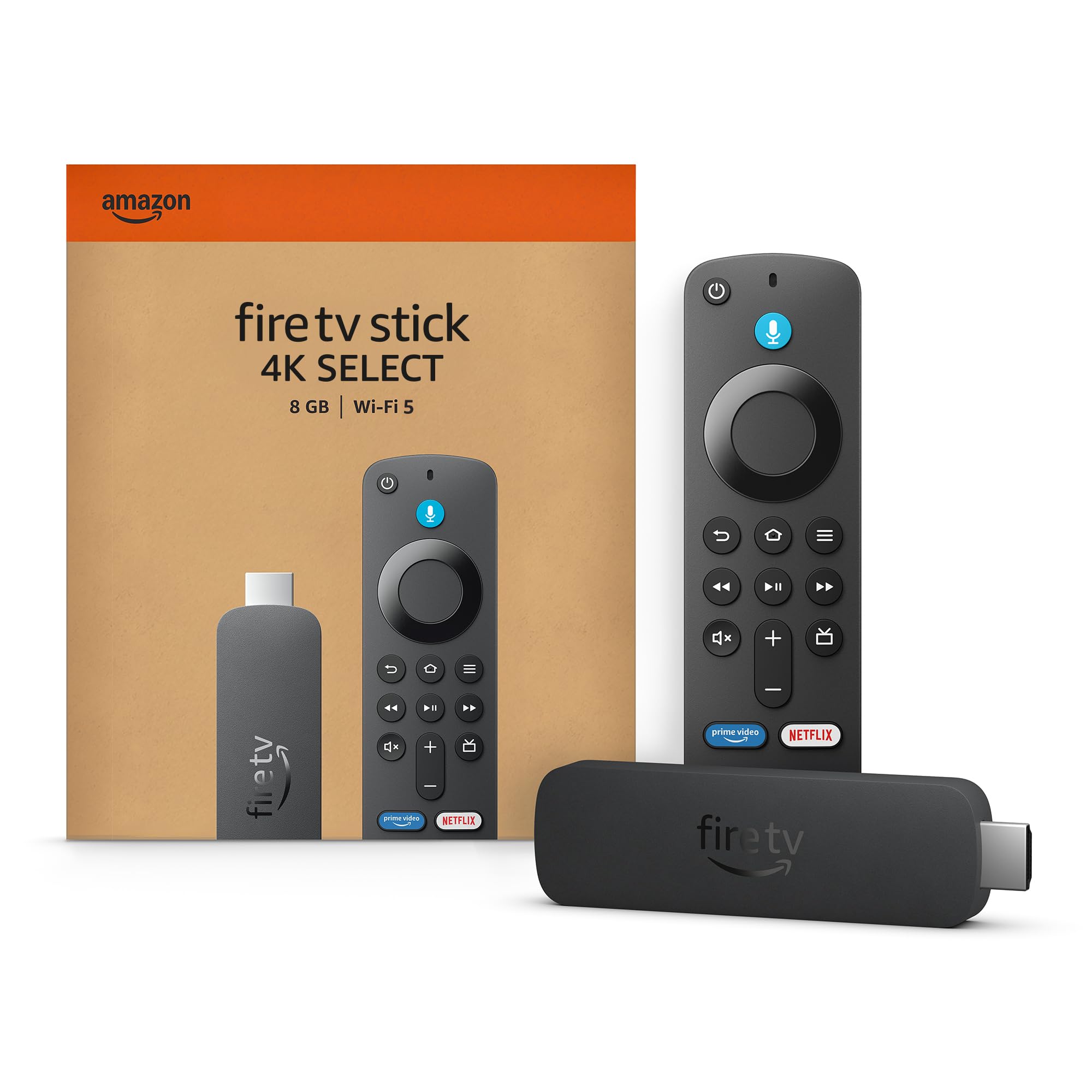 Amazon Fire TV Stick 4K Select, start streaming in 4K, hundreds of thousands of 