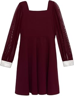 Speechless Girls' Long Sleeve A-line Party Dress